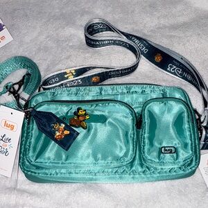 D23 Mickey Lug Teal Crossbody Bag